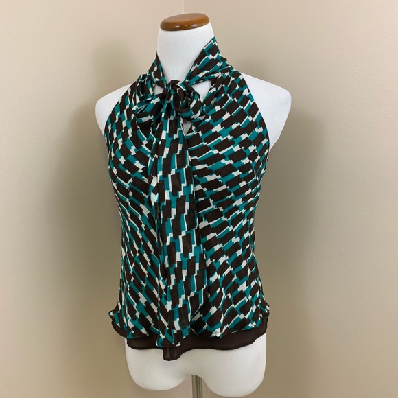 Banana Republic chiffon tie neck tank XS - Picture 5 of 8